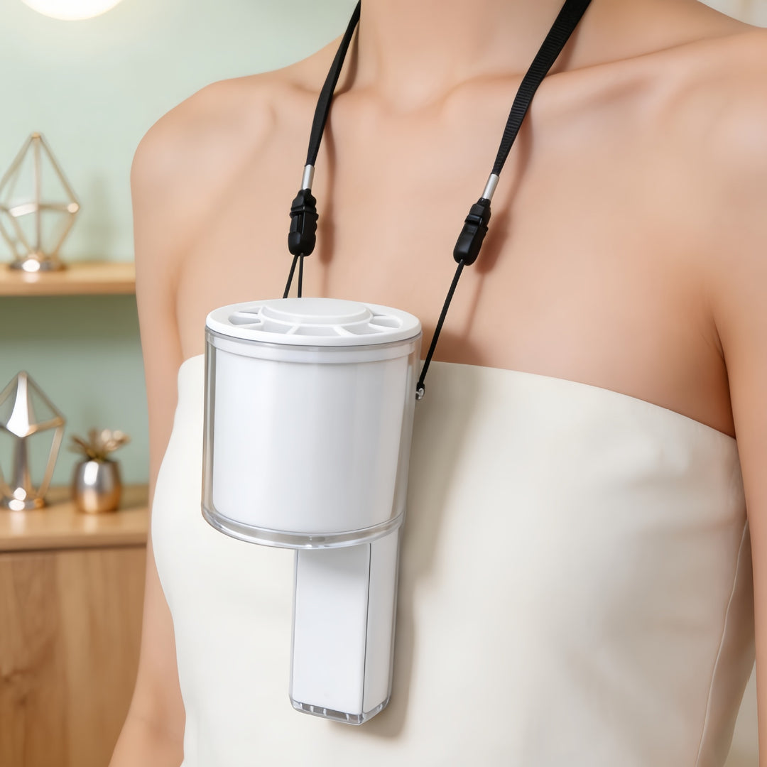 Portable Hand Fan with Digital Temperature Display and LED Lighting Kalsten