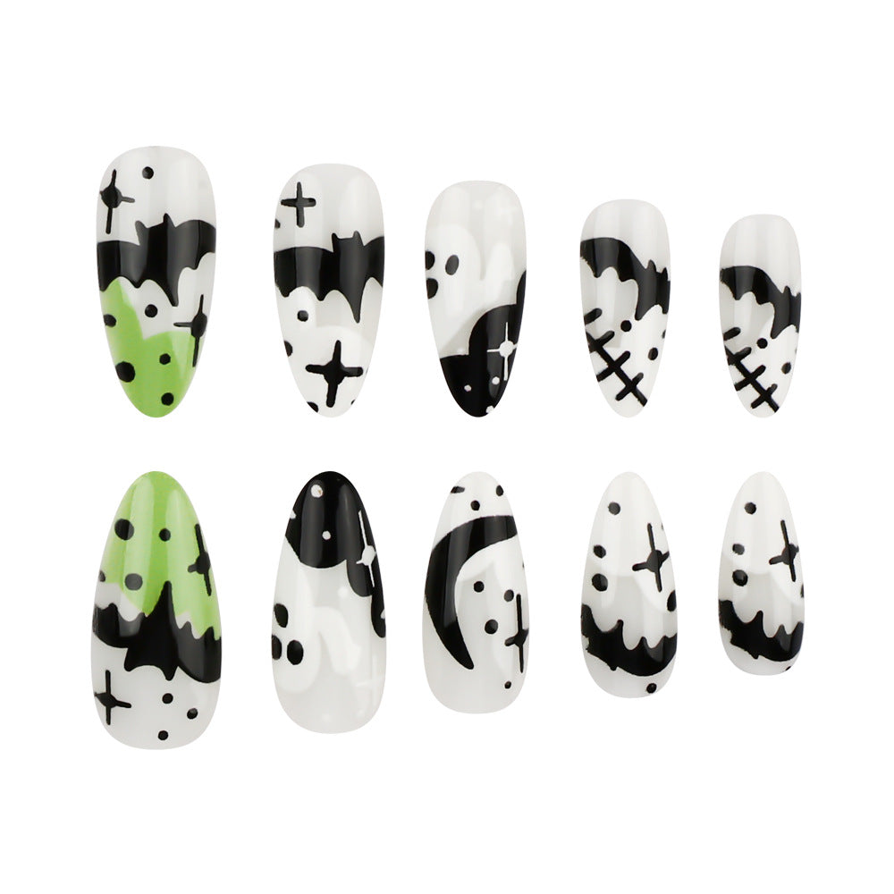 Creative Halloween-Themed Press-On Nail Art Kalsten
