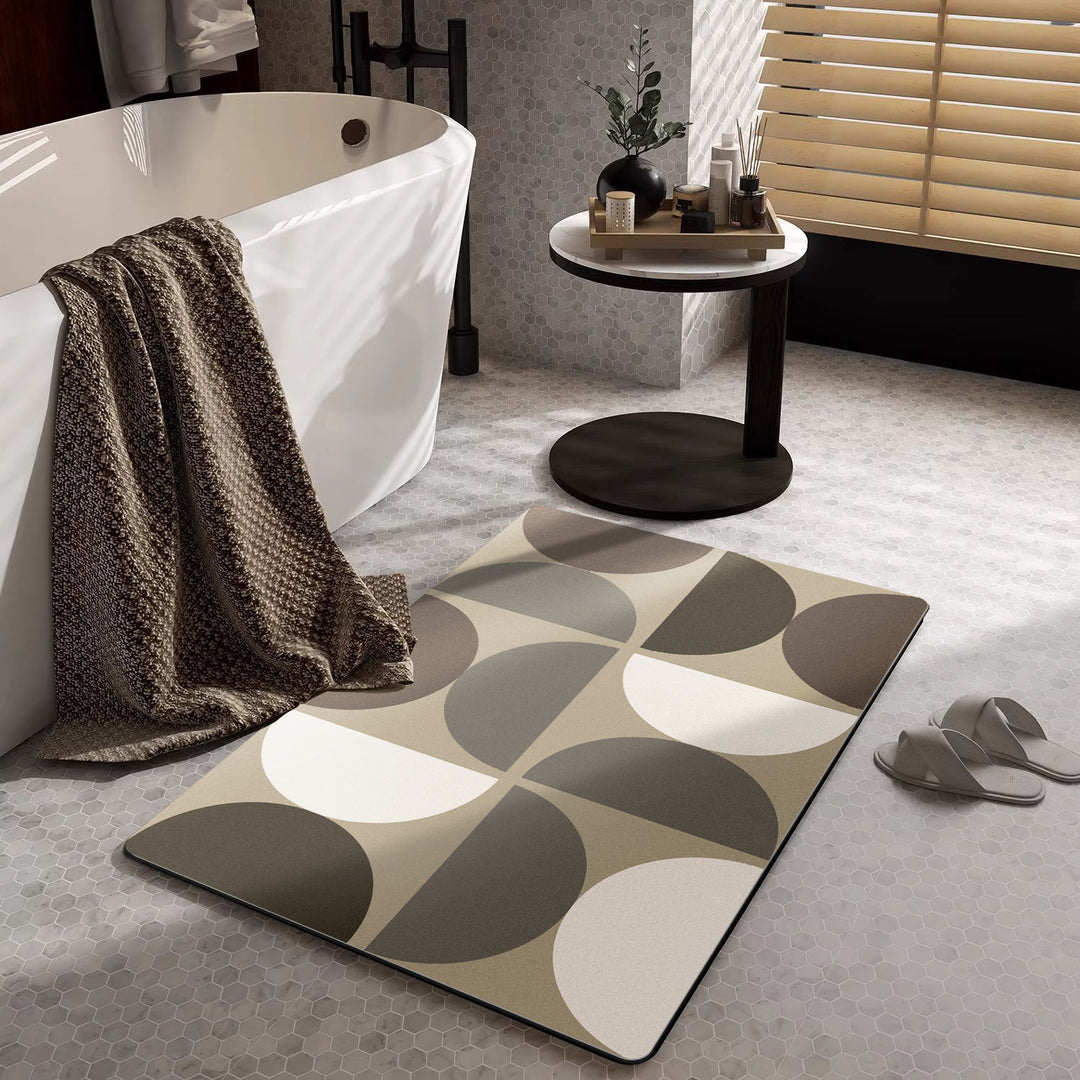 Contemporary Geometric Bath Mat