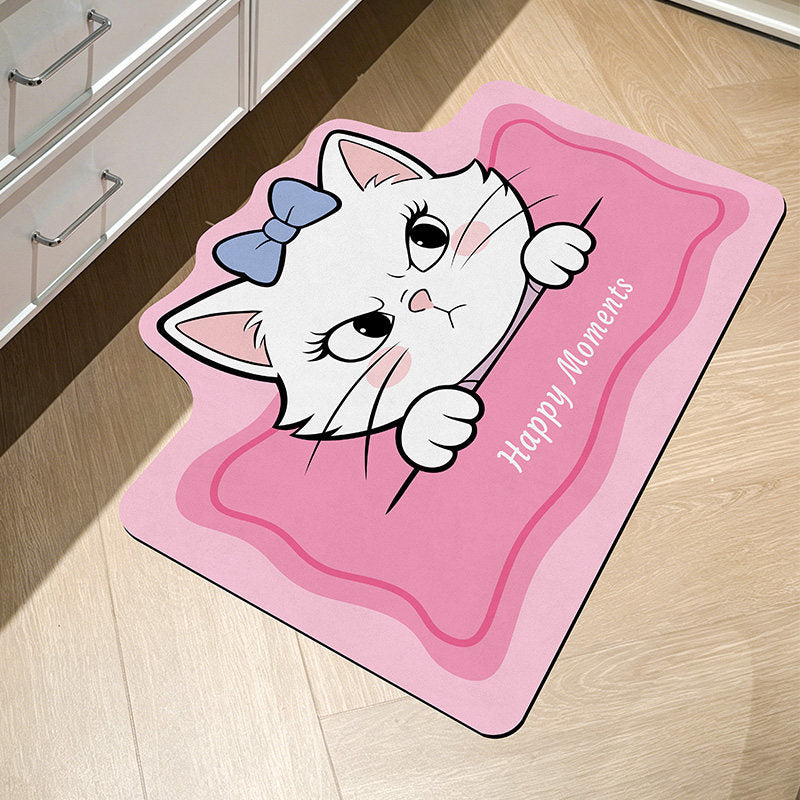 Cute Dog-Themed Bath Mat