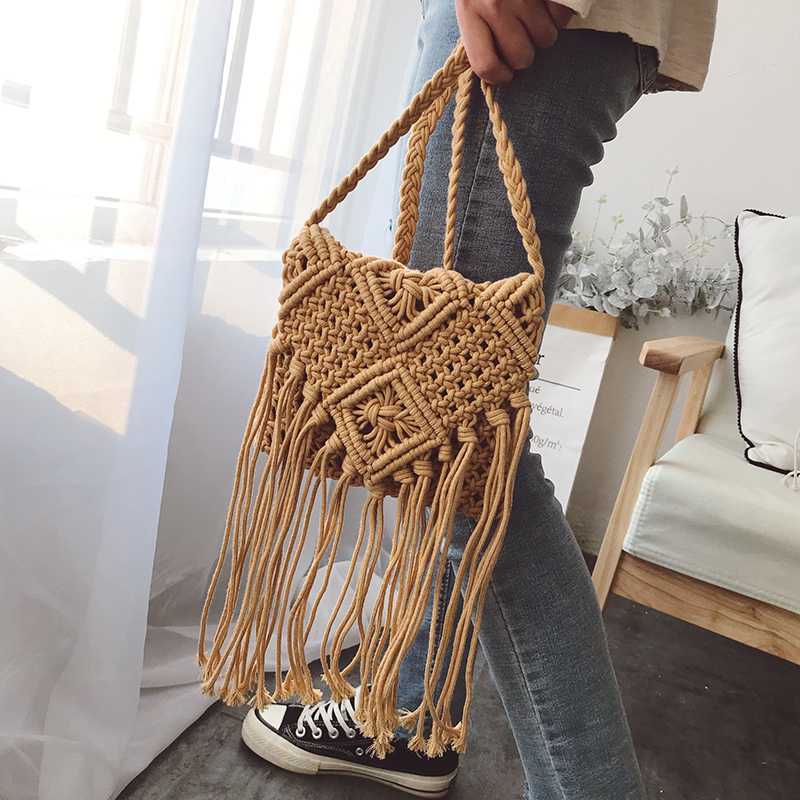 Hand-knotted fringe bag Kalsten