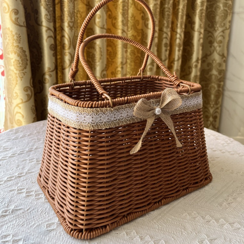 Natural Woven Market Basket Kalsten