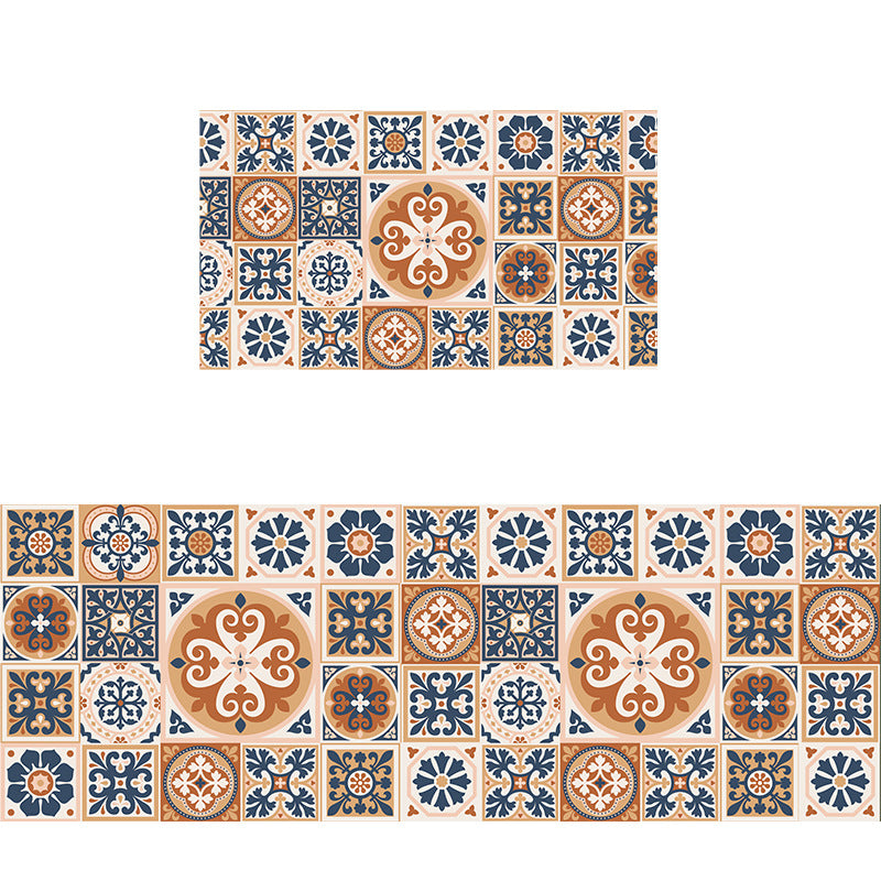 Geometric Pattern Bathroom Mat Set