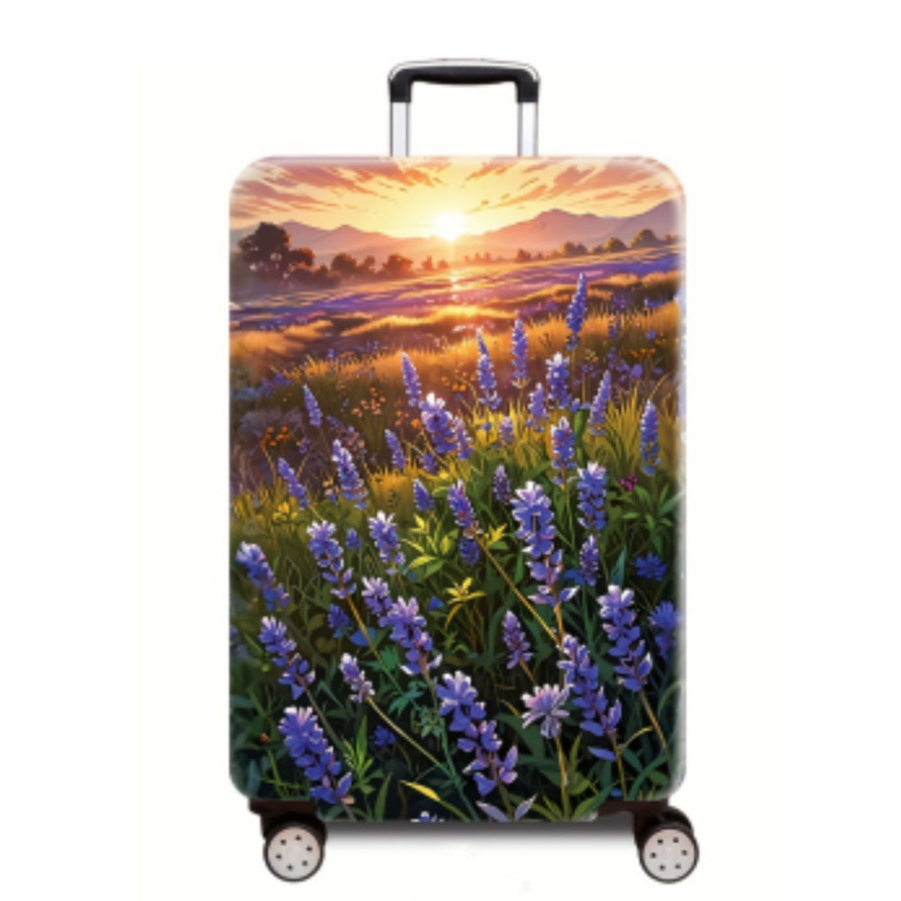 Women's Hard Shell Luggage with Enchanting Landscape Design Kalsten