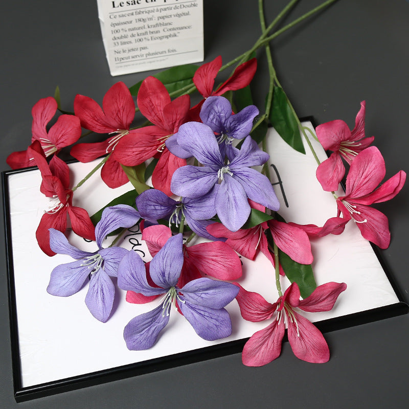 Elegant Faux Orchid Floral Stems