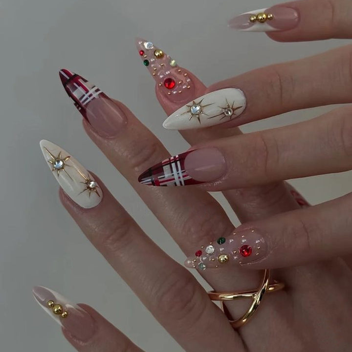 Artistic Stiletto Press-On Nail Set Kalsten