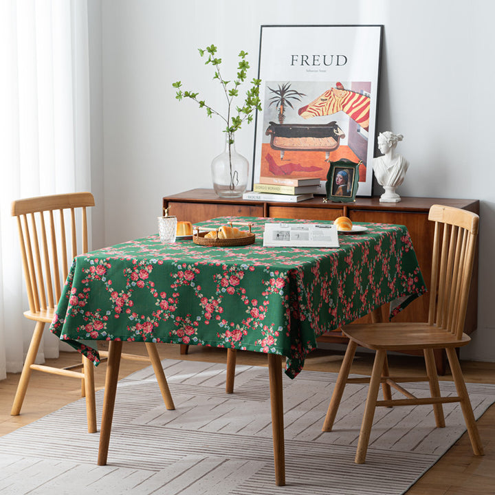 Vintage Floral Design Tablecloth