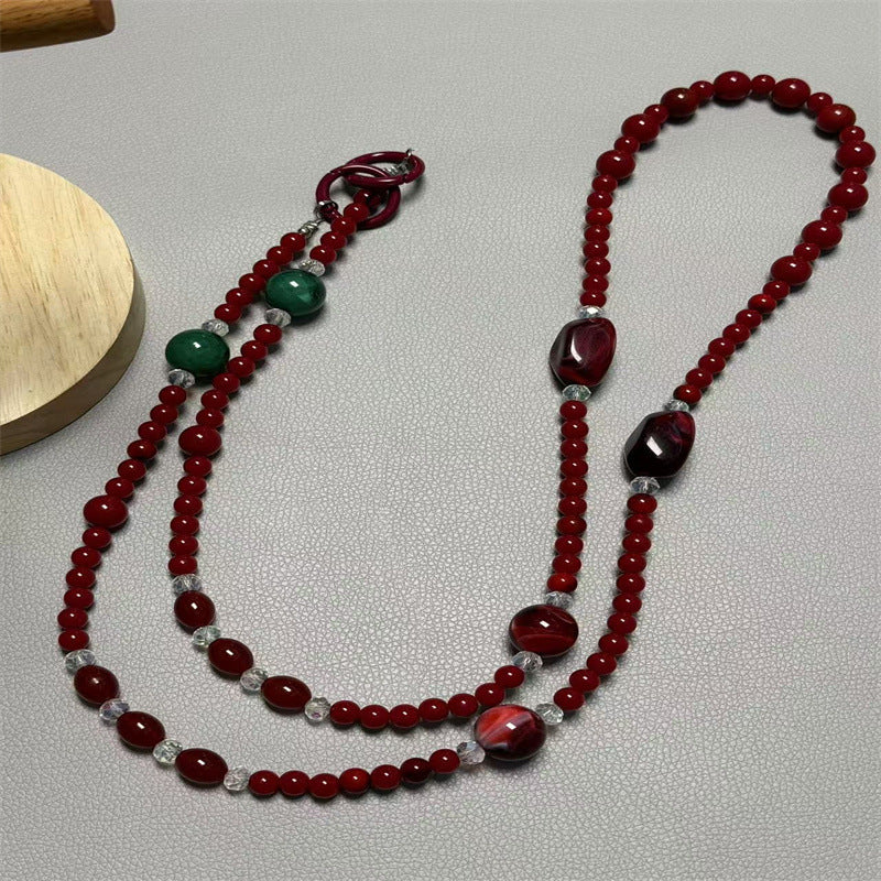 Multi-Strand Beaded Necklace Kalsten