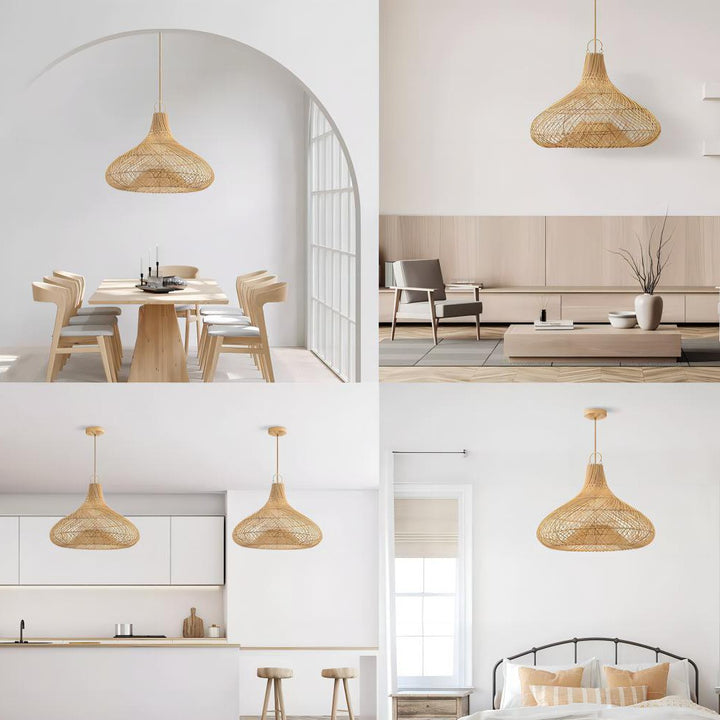 Decorative Hanging Light Made of Rattan Kalsten