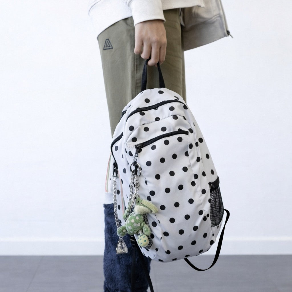 Playful Polka Dot Backpack