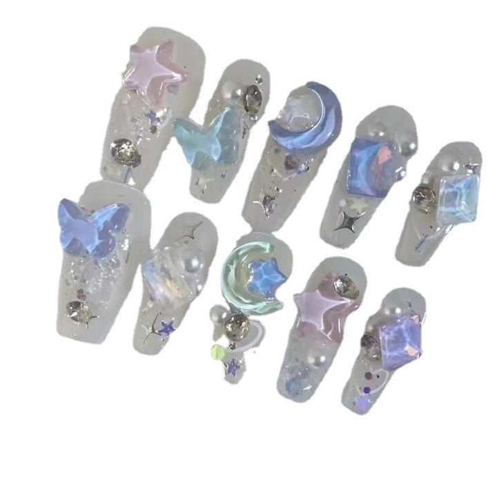 Artistic 3D Butterfly Press-On Nail Set Kalsten
