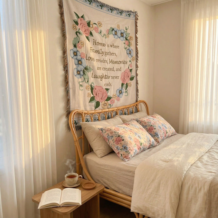 Decorative Pumpkin Pattern Tapestry Blanket