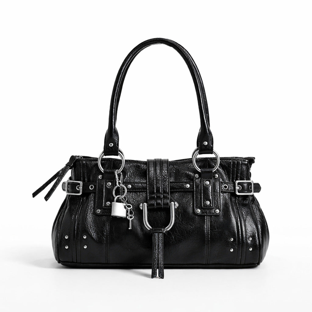 Elegant Textured Leather Handbag