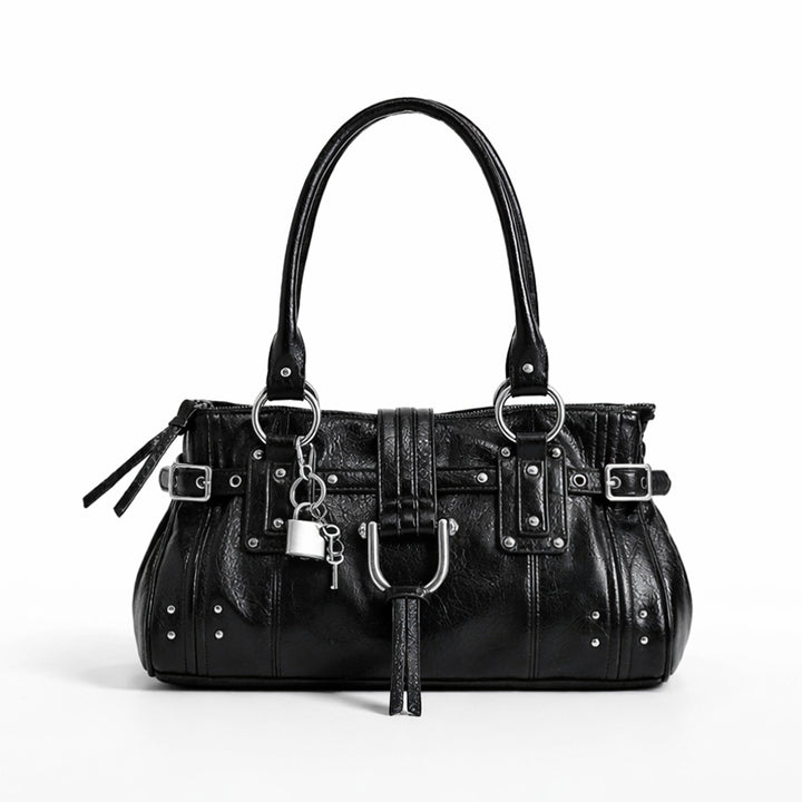 Elegant Textured Leather Handbag