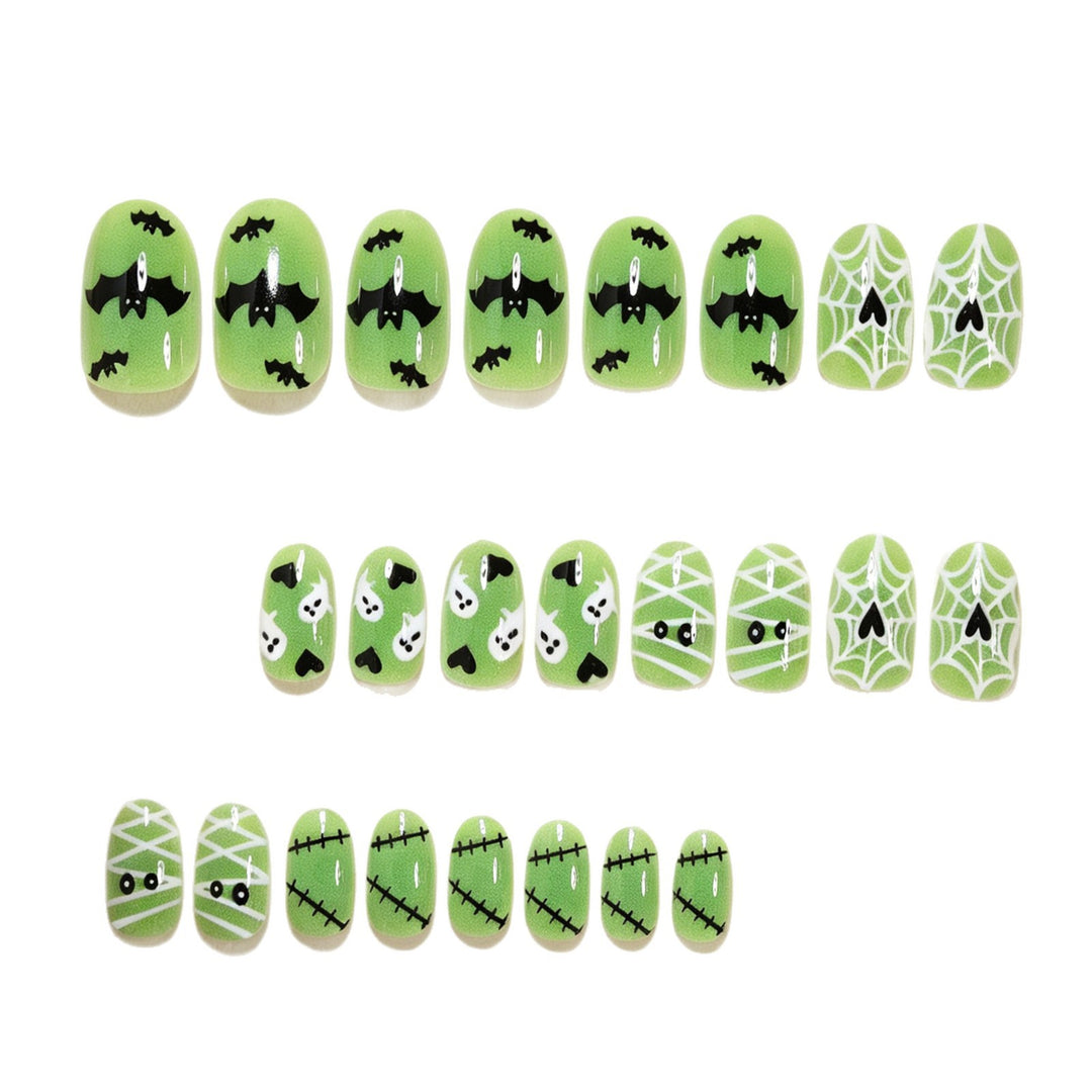 Whimsical Halloween-Themed Press-On Nail Art Set Kalsten