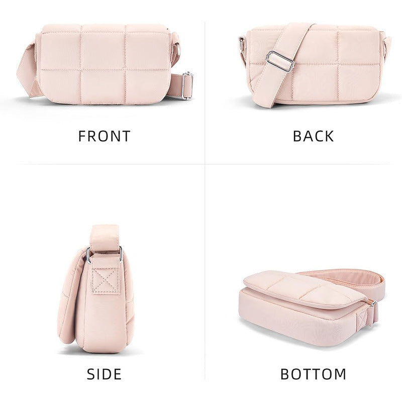Fashionable Crossbody Bag with Quilted Surface Kalsten