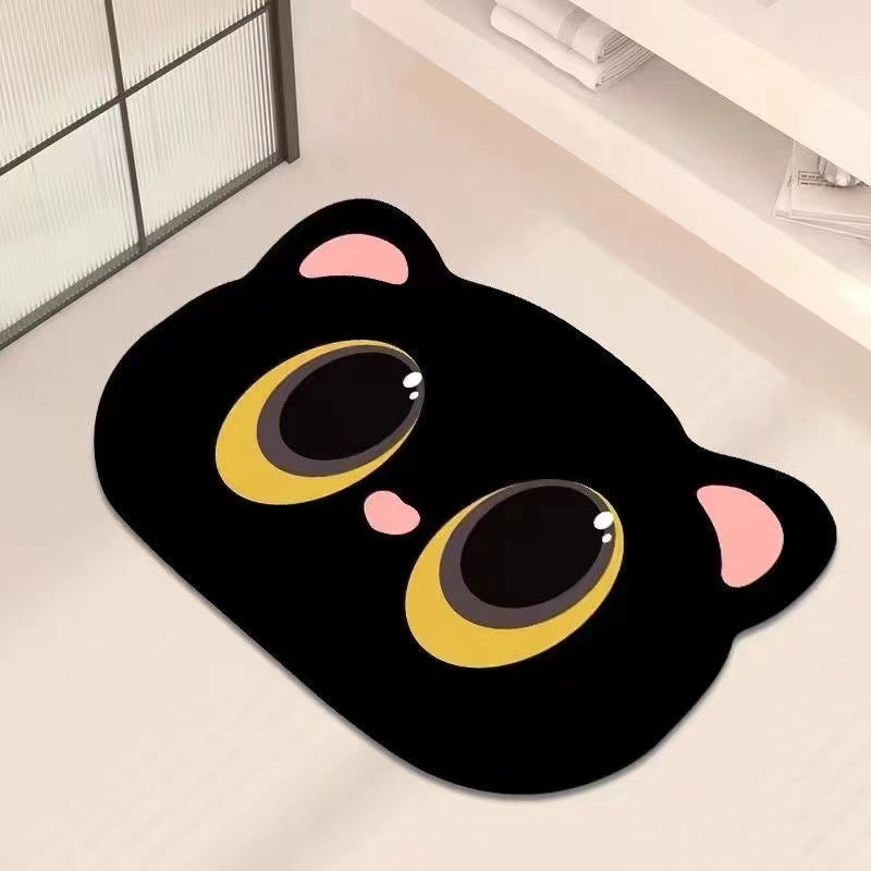 Cat-Themed Decorative Bath Mat