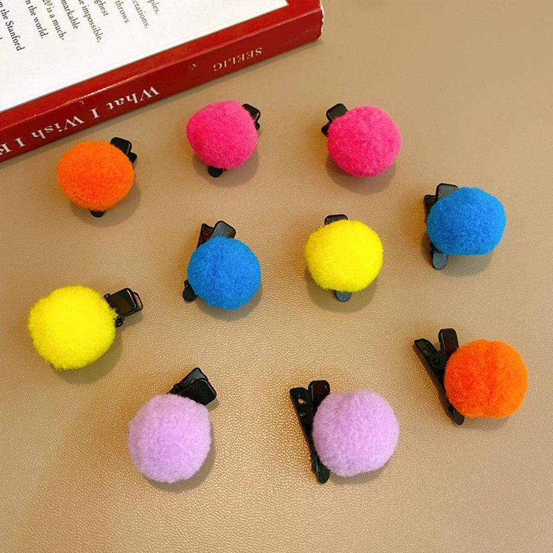 Playful Pom Pom Hair Clips Kalsten