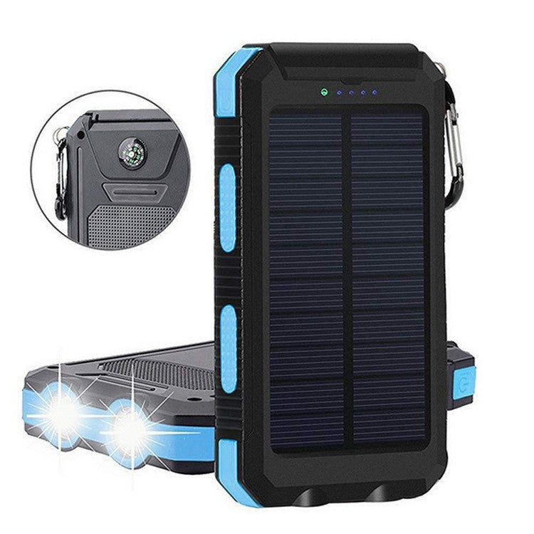 Solar-powered power bank with integrated LED lights and compass Kalsten