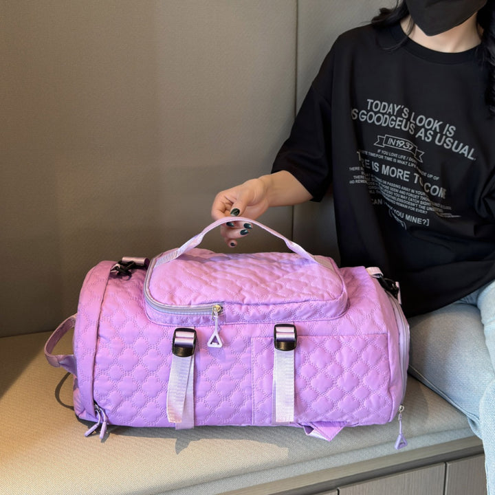 Quilted Multi-Functional Travel Backpack Kalsten