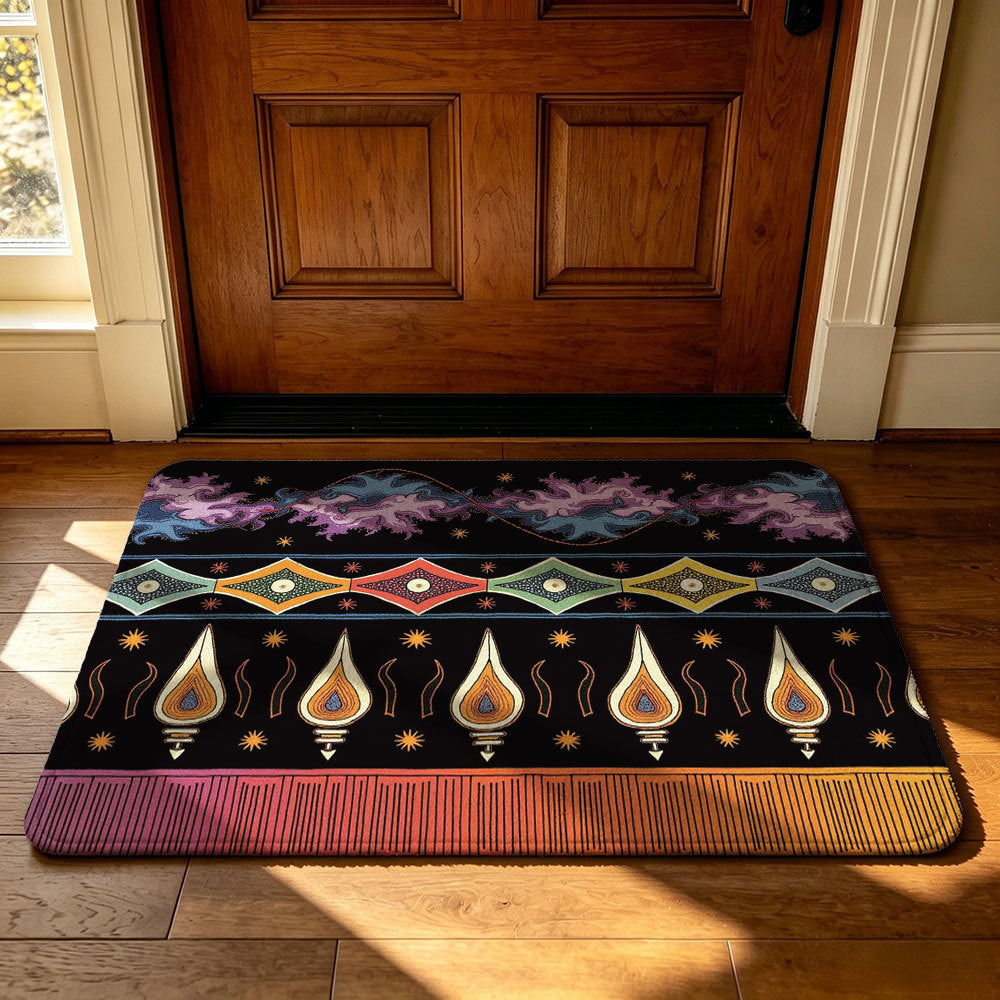 Artistic Geometric Welcome Mat