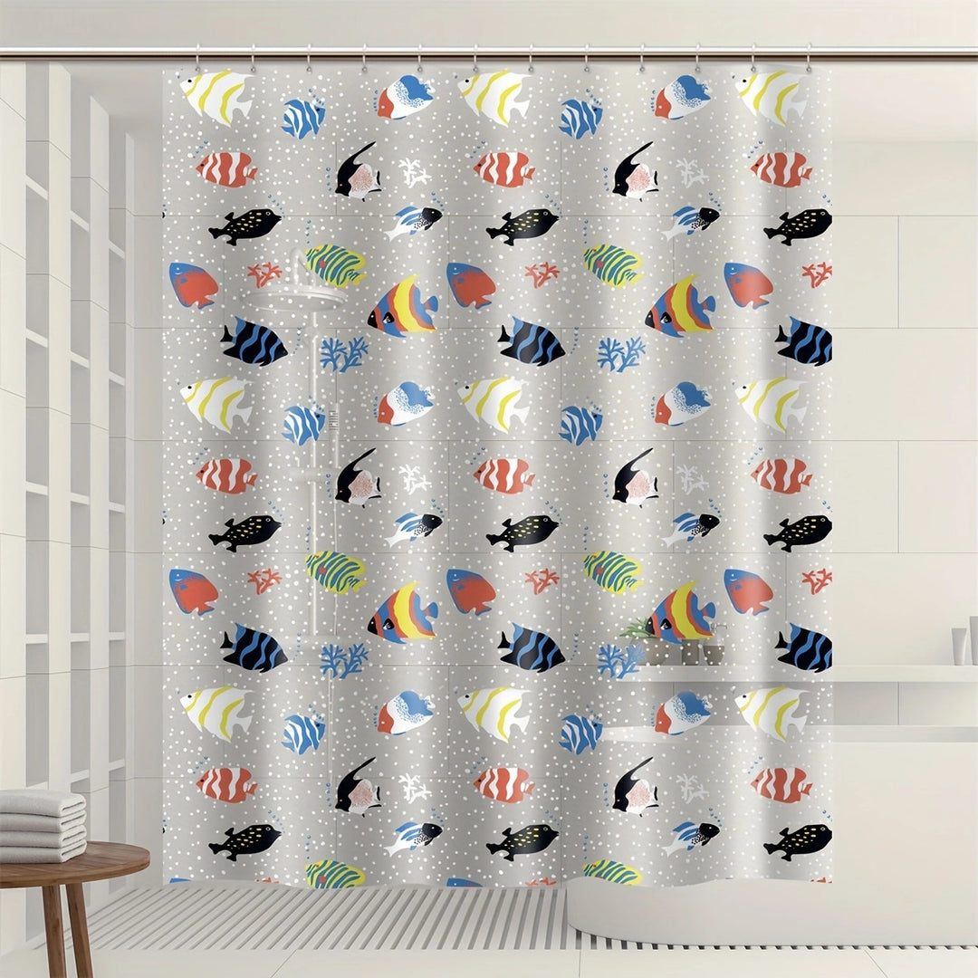 Goldfish Pattern Shower Curtain Kalsten