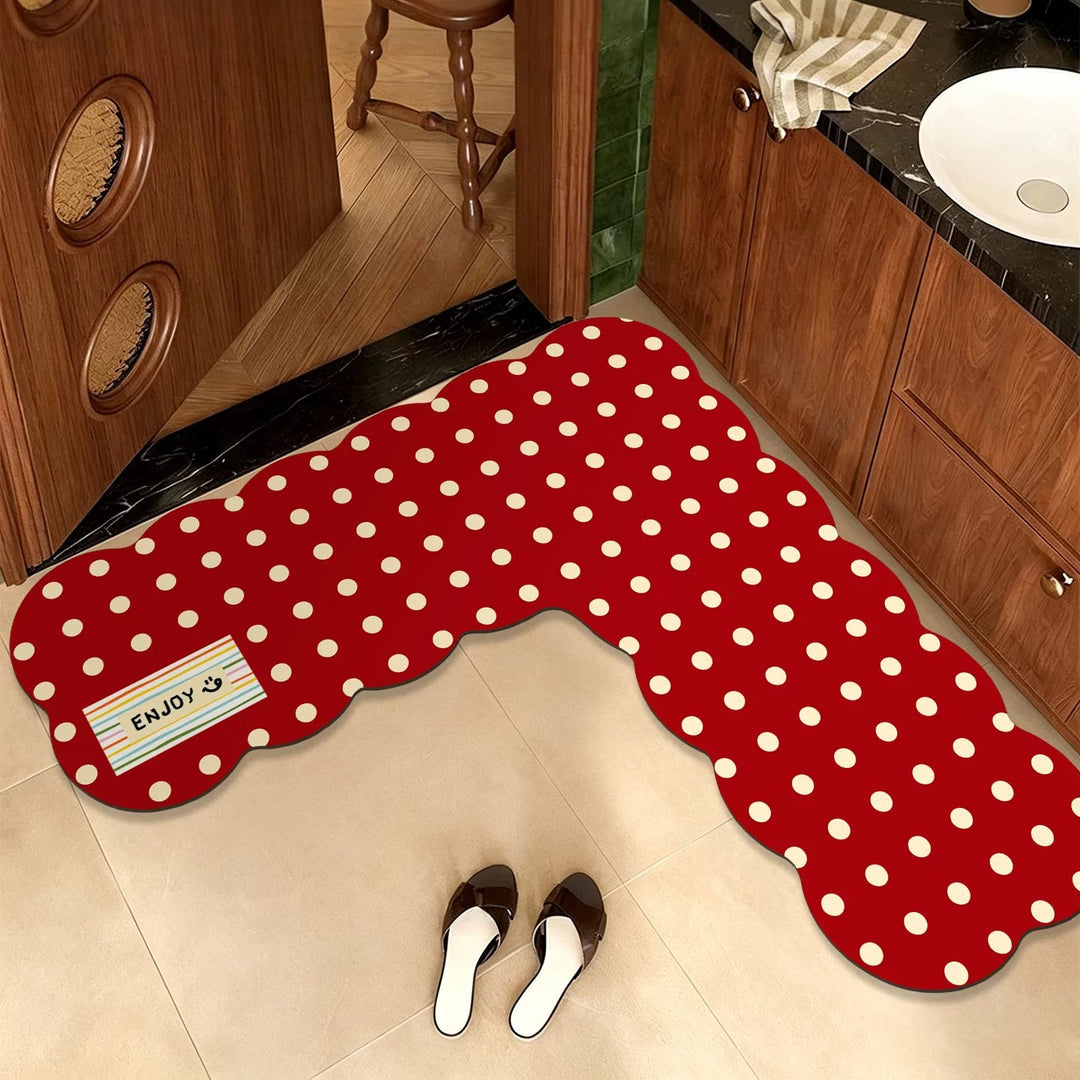 Funky Polka Dot Bath Mat