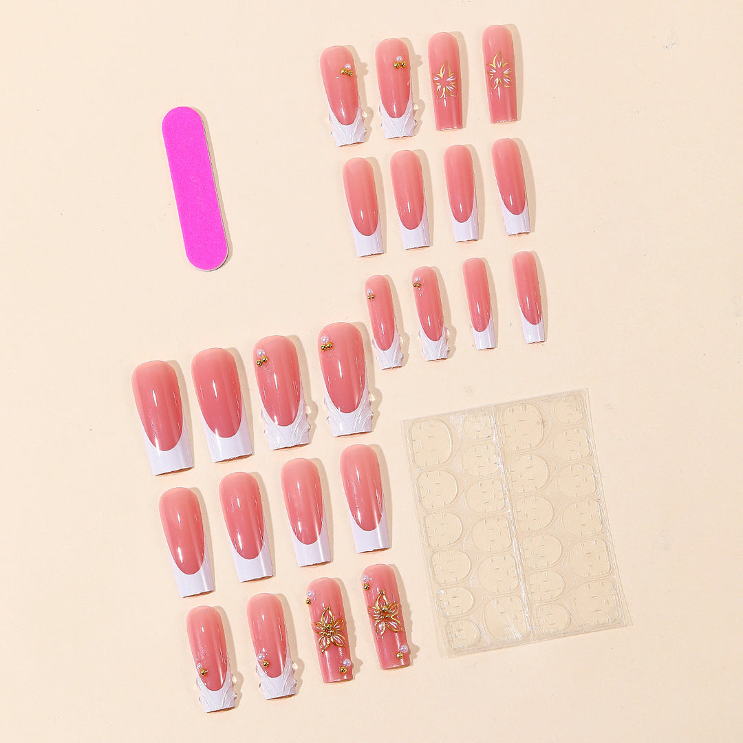 Decorative Floral 3D Acrylic Nail Art Extensions Kalsten