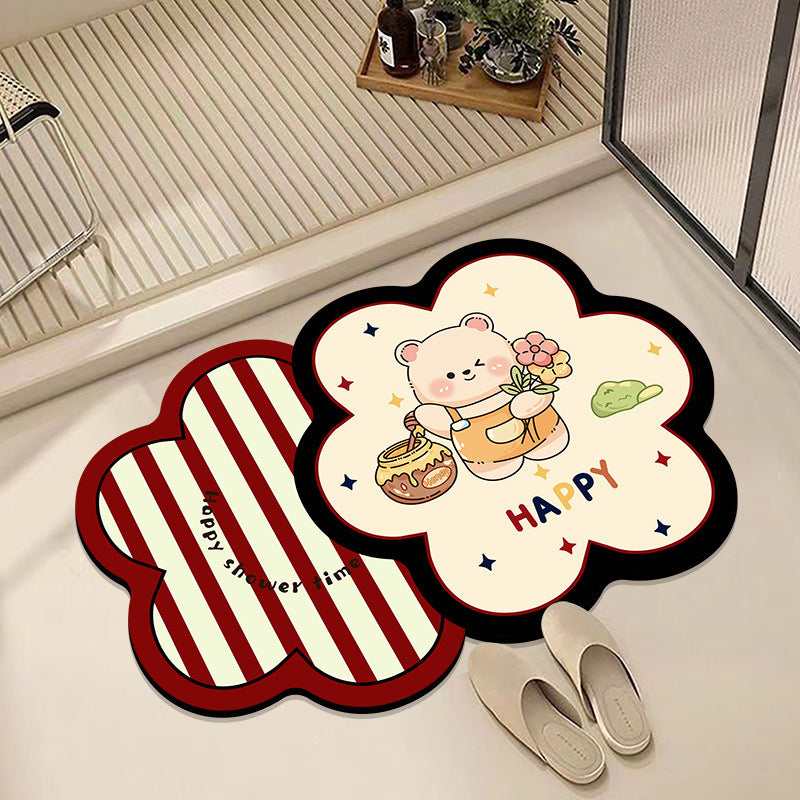 Cute Cartoon Animal Bath Mat Kalsten