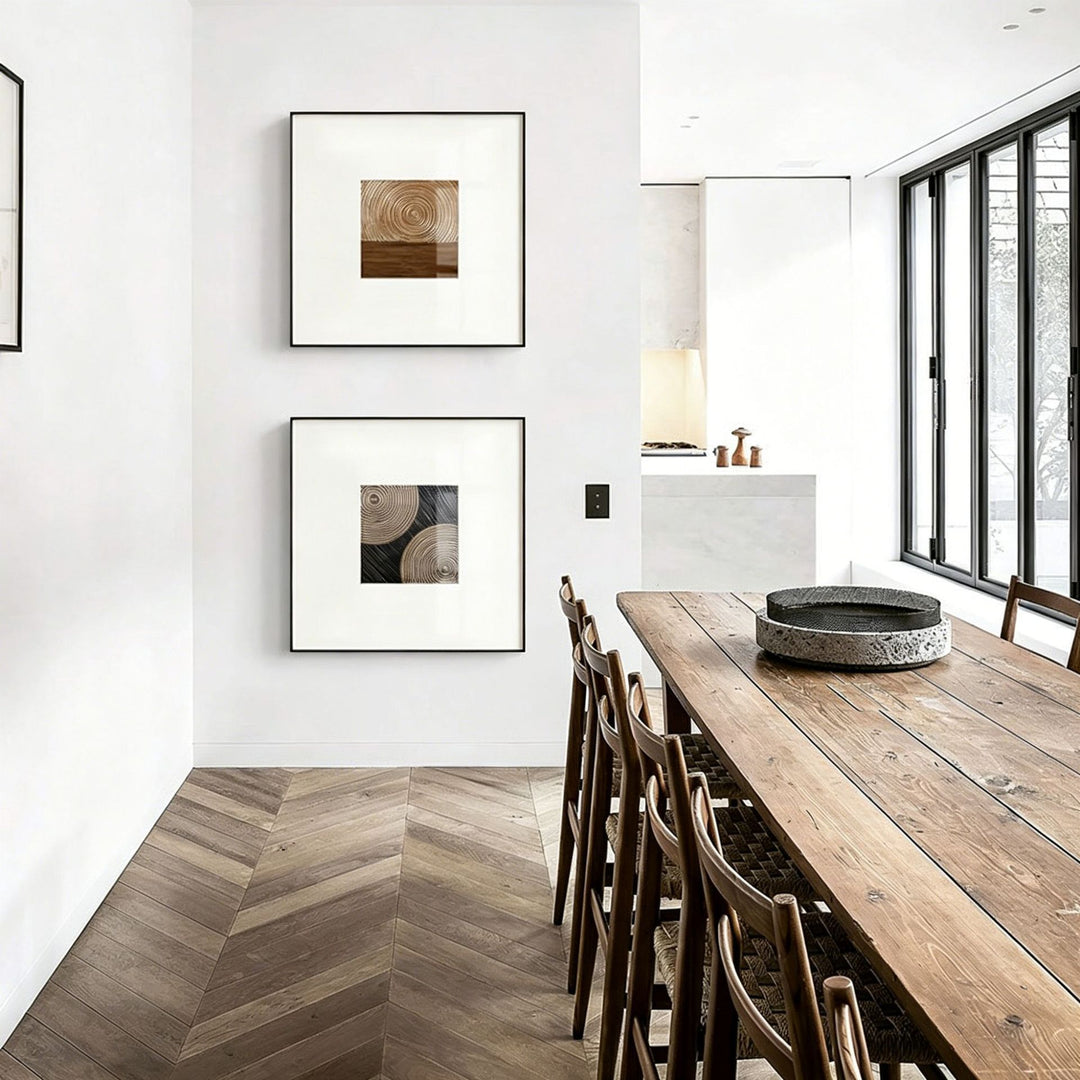 Framed Geometric Canvas Wall Art