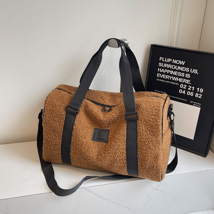 Cozy Fleece-Lined Travel Duffle Bag Kalsten
