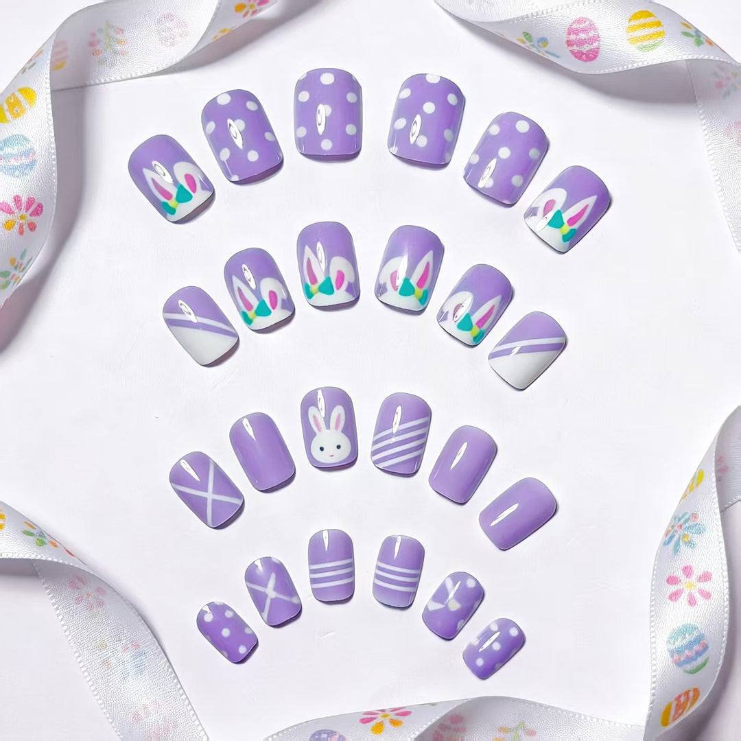 Artificial nails in creative Easter design Kalsten