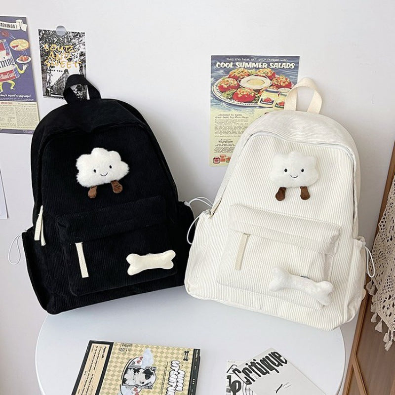 Cartoon-Themed Plush Backpack