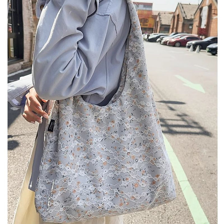 Floral Patterned Everyday Tote Bag Kalsten