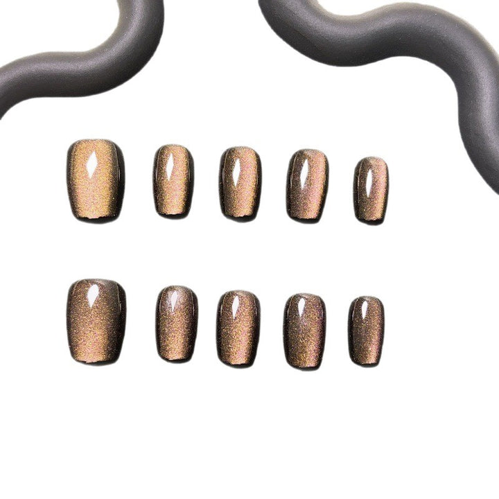 Artificial nails with shimmering metallic finish Kalsten