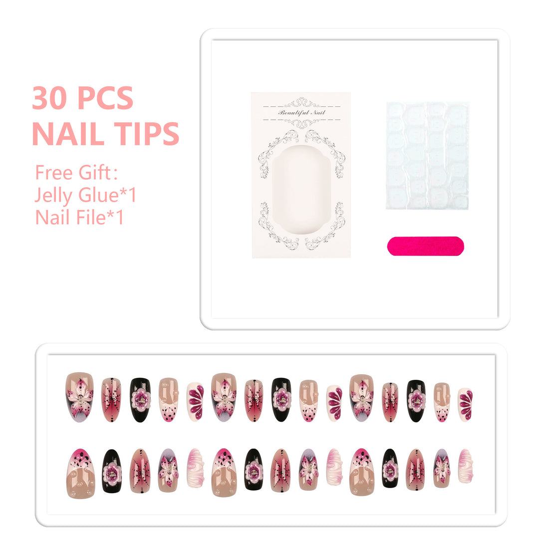 Artistic Floral Nail Art Set