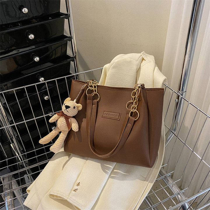 Stylish Chain-Accented Handbag