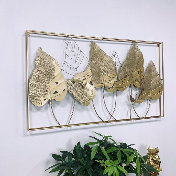 Decorative Metal Leaf Wall Art Sculpture Kalsten 1789208555