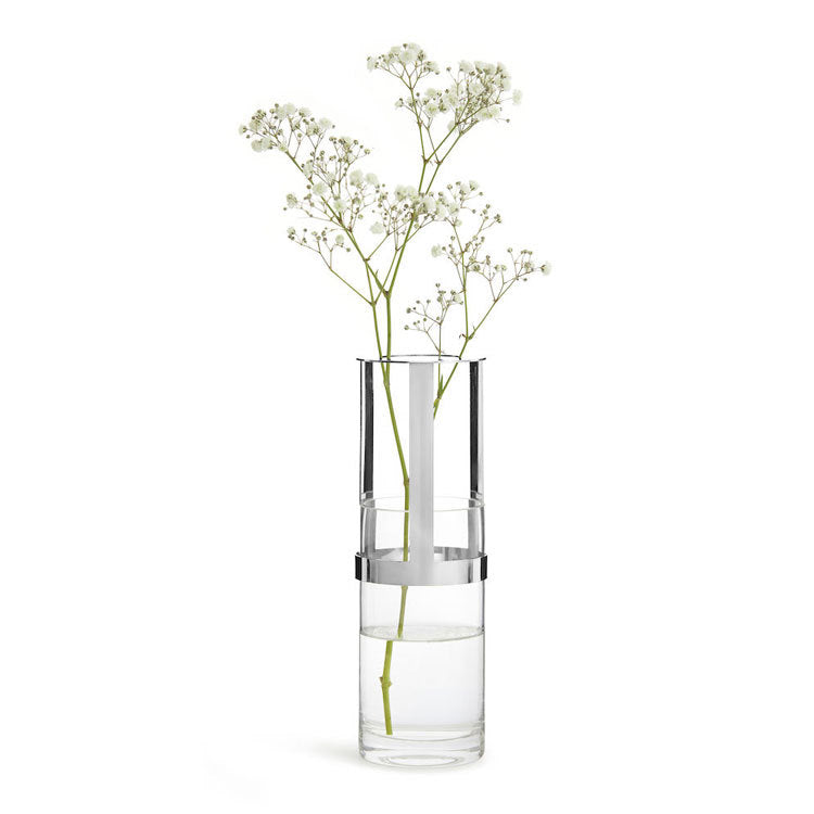 Elegant Glass and Gold Candle Holder
