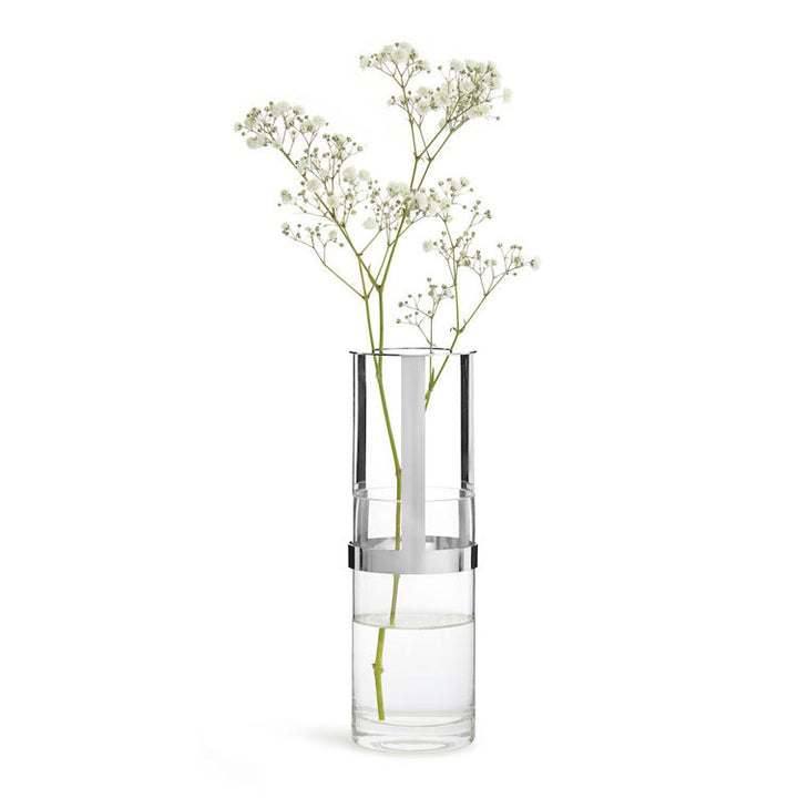 Elegant Glass and Gold Candle Holder