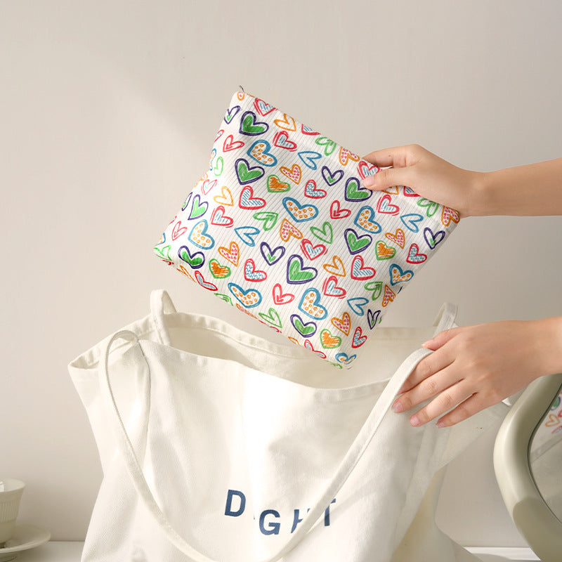 Playful Bow-Patterned Makeup Pouch Kalsten