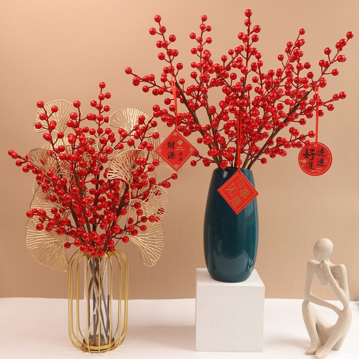 Festive Berry and Eucalyptus Arrangement