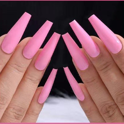 Acrylic nail set with delicate shine and elegant shape Kalsten