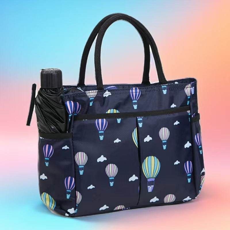 Multi-Pocket Candy Print Tote Bag Kalsten