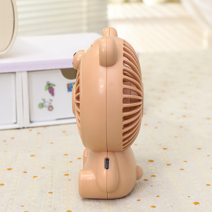 Unisex portable table fan bear shape with USB connection Kalsten