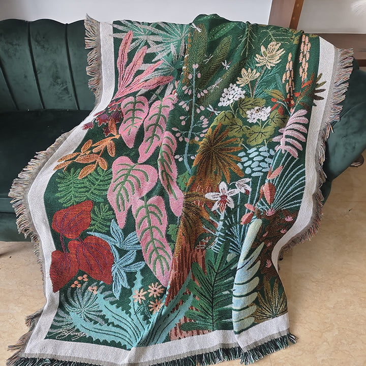 Artistic Woven Tapestry Blanket