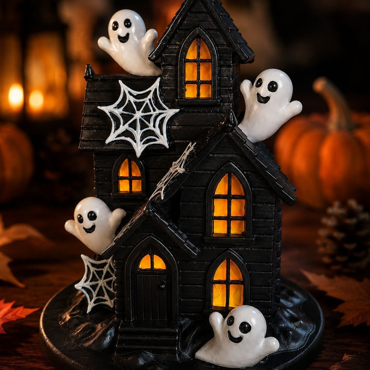 Halloween Deco House with spooky ghosts Kalsten