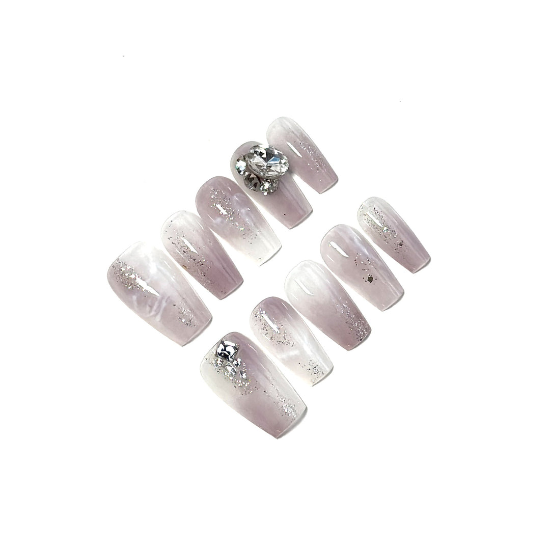 Butterfly-Embellished Press-On Nail Set