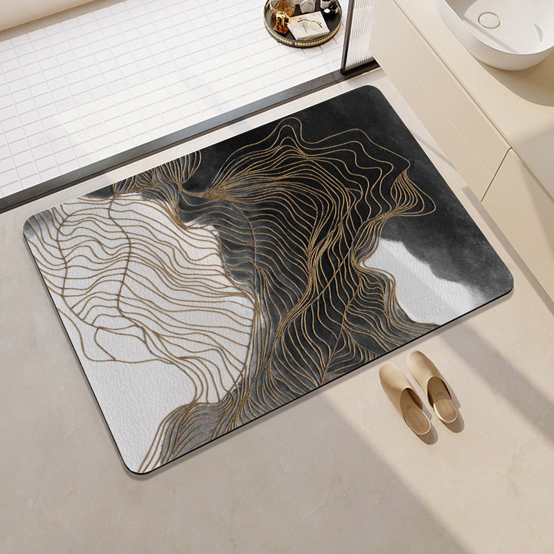 Playful Cat-Themed Bath Rug Kalsten