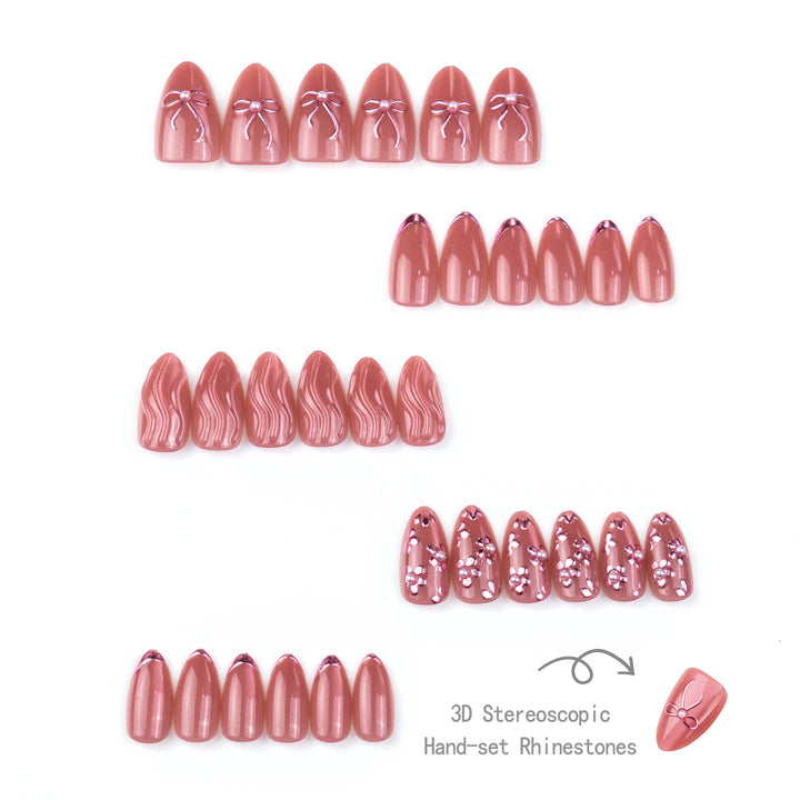 Elegant Press-On Nail Art Set